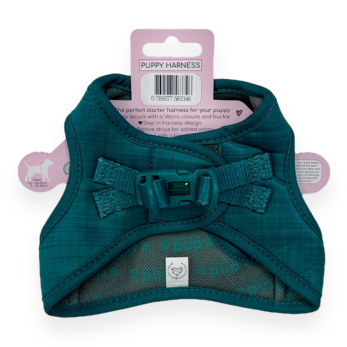 Pawsome Pup Harness Emerald Pawsome Paws Boutique Wholesale