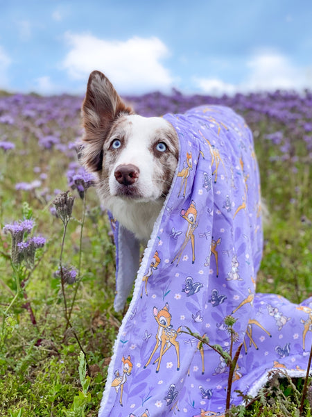 Disney© Dog Blanket - Bambi + Friends Lilac