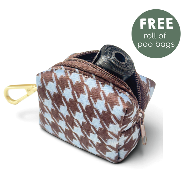 Poo Bag Holder - Horizon Houndstooth