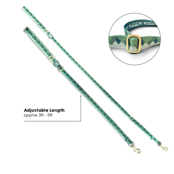 AdjustFit Lead - Walkies Ready® Forest Green