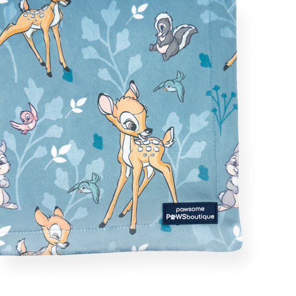 Disney© Dog Blanket - Bambi + Friends Blue