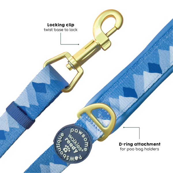AdjustFit Lead - Walkies Ready® Cornflower Blue