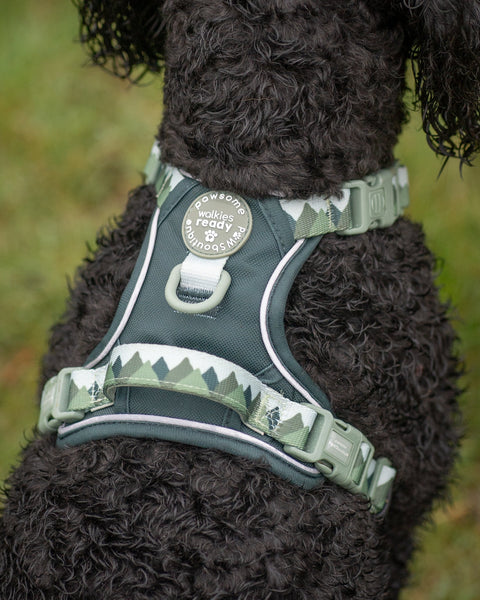 Tough Trails™ Harness - Walkies Ready® Forest Green