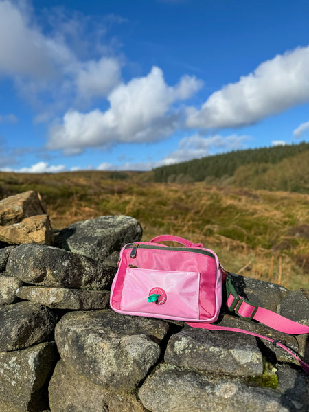 All In One Bumbag - Walkies Ready® Pink/Green