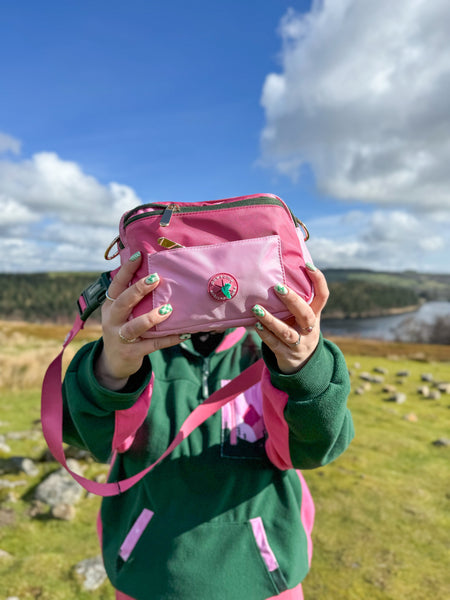 All In One Bumbag - Walkies Ready® Pink/Green