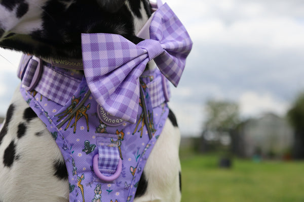 Disney© Bow Tie - Bambi + Friends Lilac Gingham