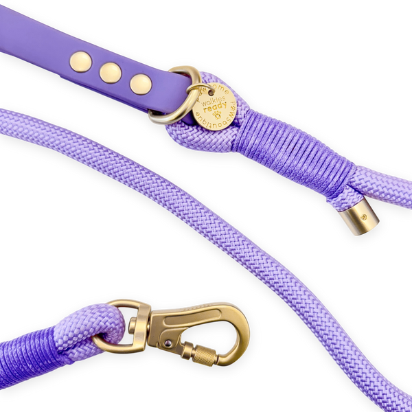 4ft Rope Lead - Walkies Ready® Lavender Lilac