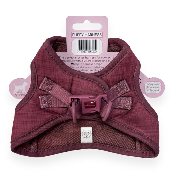 Pawsome Pup Harness - Burgundy