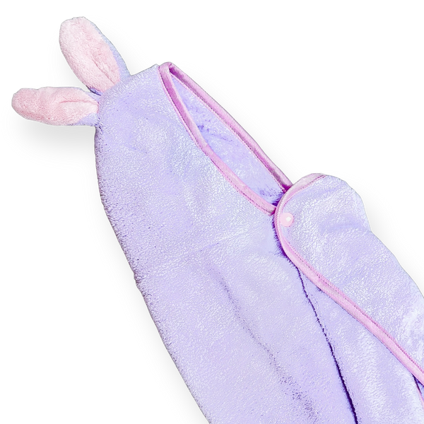 Disney© Hooded Microfibre Towel - Bambi + Friends Lilac
