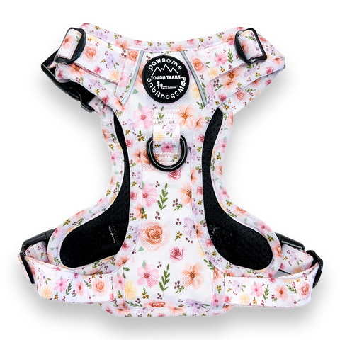 Tough Trails Harness - Betsy's Bouquet - Patterned Border