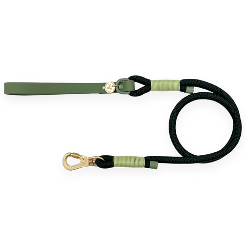 4ft Rope Lead - Walkies Ready® Forest Green