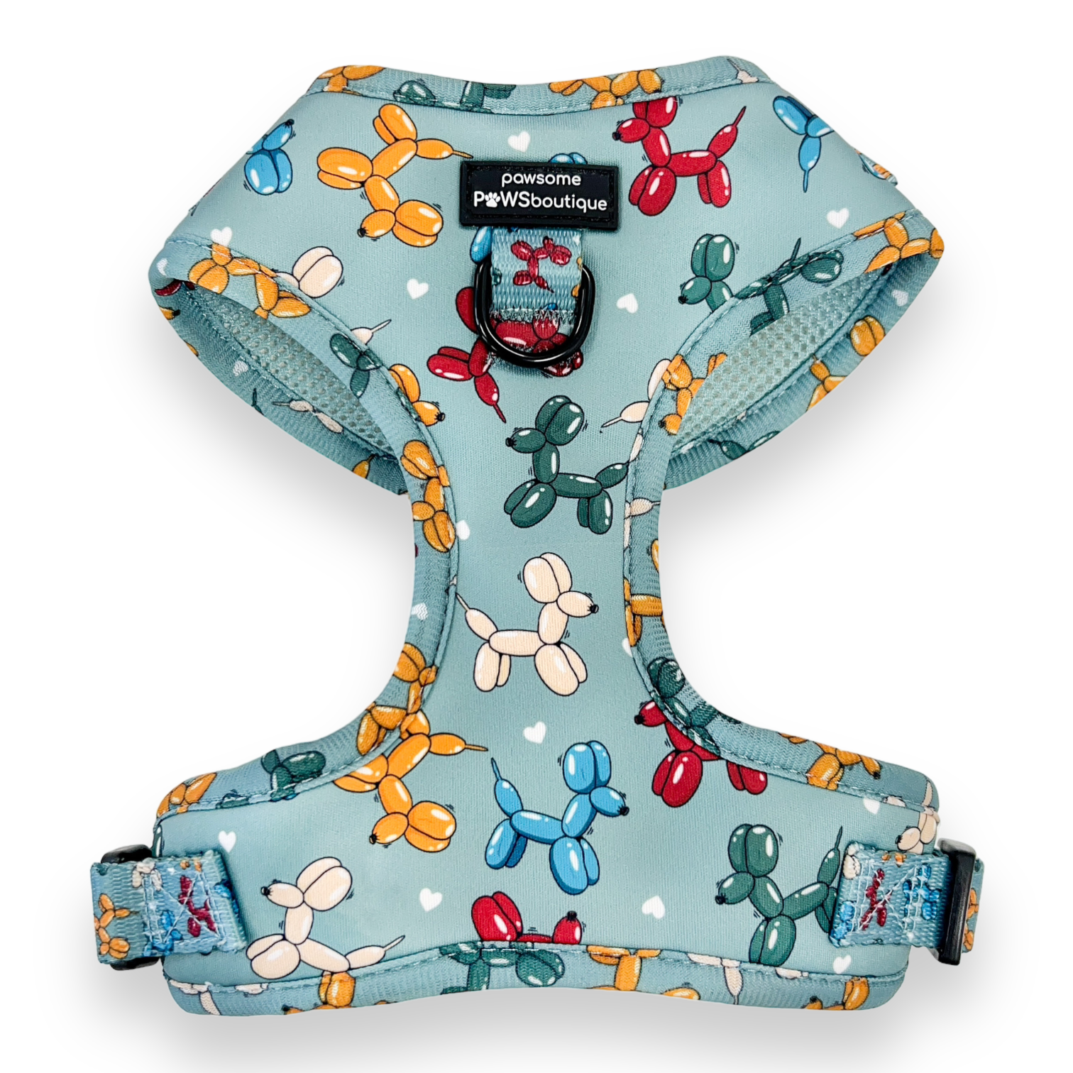 D-Ring Adjustable Harness - Party Animal Teal