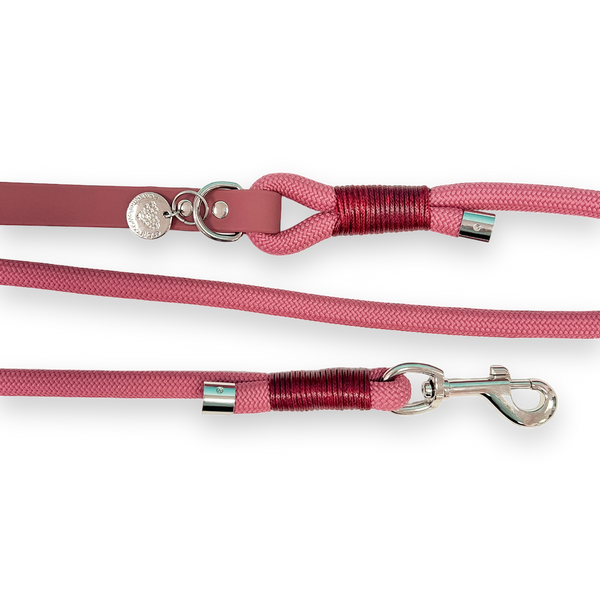 4ft Rope Lead - Wine Red