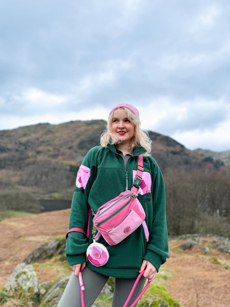 All In One Bumbag - Walkies Ready® Pink/Green