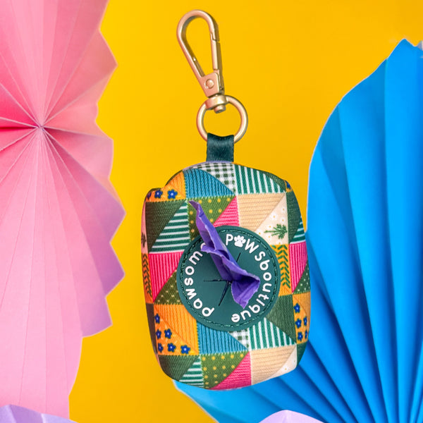 Poo Bag Holder - Patchwork