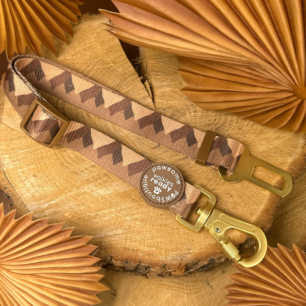 Walkies Ready® Seat Belt Restraint - Chocolate Brown