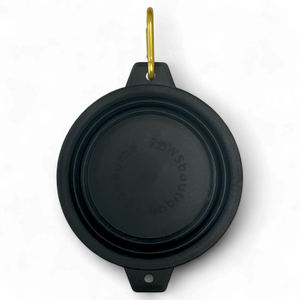 Collapsible Dog Bowl - Black (Gold Clip)