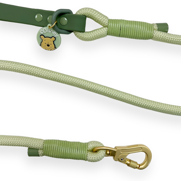 4ft Rope Lead - 100 Aker Wood - Light and Dark Green