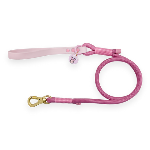4ft Rope Lead - Piglet - Baby Pink and Pink