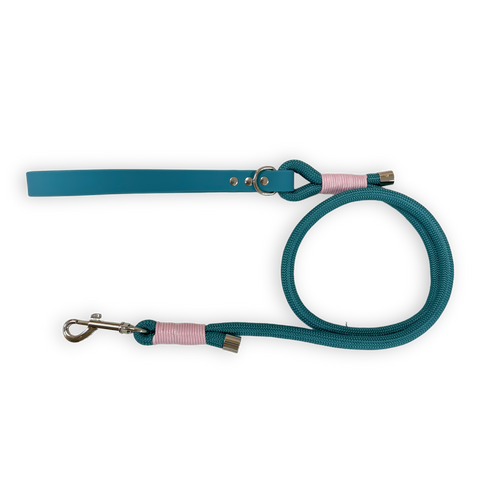 4ft Rope Lead - Teal and Pink