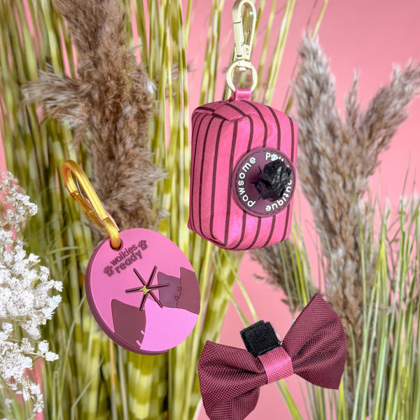 Poo Bag Holder - Walkies Ready® Mulberry