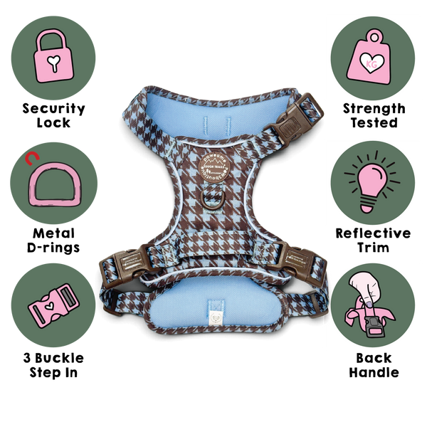 Tough Trails™ Harness -  Horizon Houndstooth