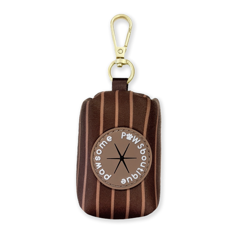 Poo Bag Holder - Walkies Ready® Chocolate Brown