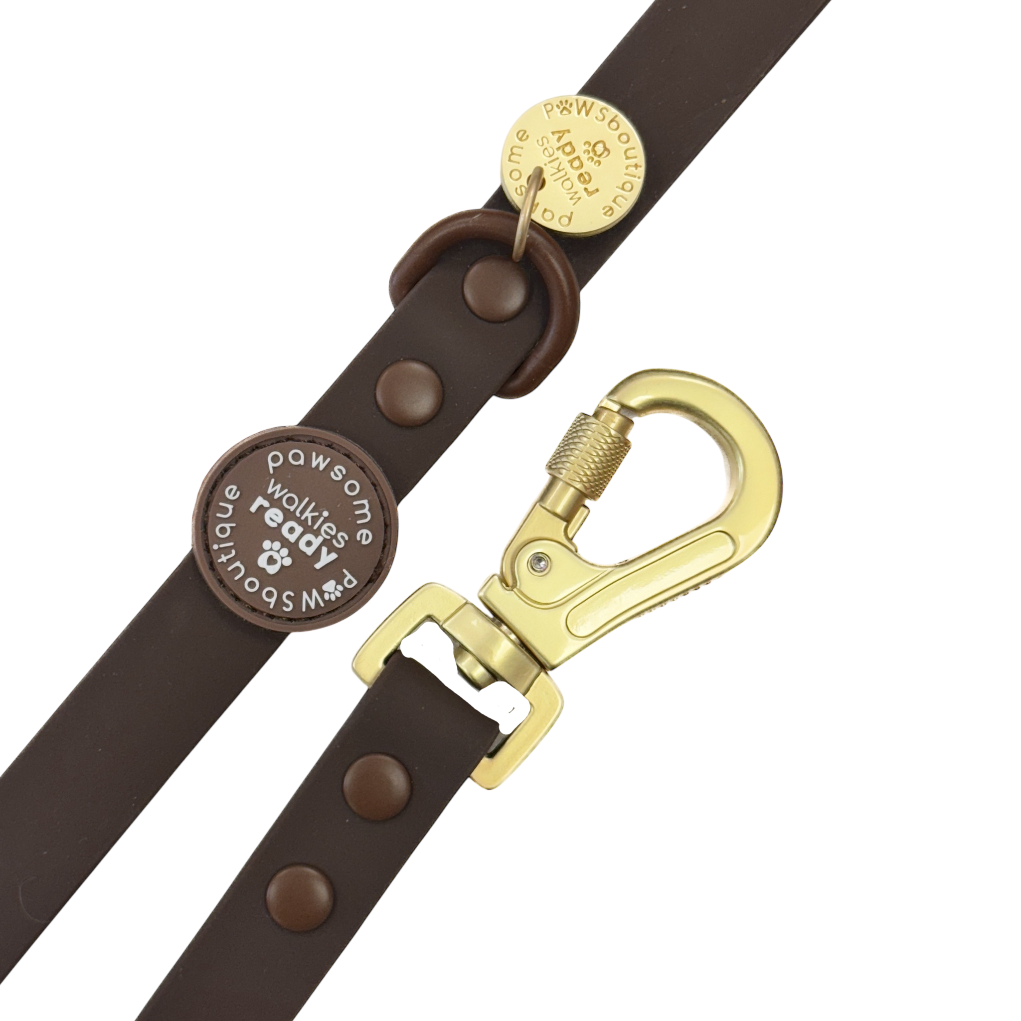 4ft Waterproof Lead - Walkies Ready® Chocolate Brown