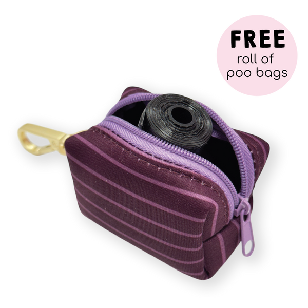 Poo Bag Holder - Walkies Ready® Plum
