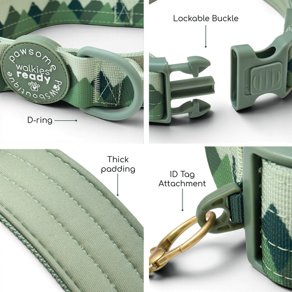 Adventure Collar - Forest Green (Size Large Only)