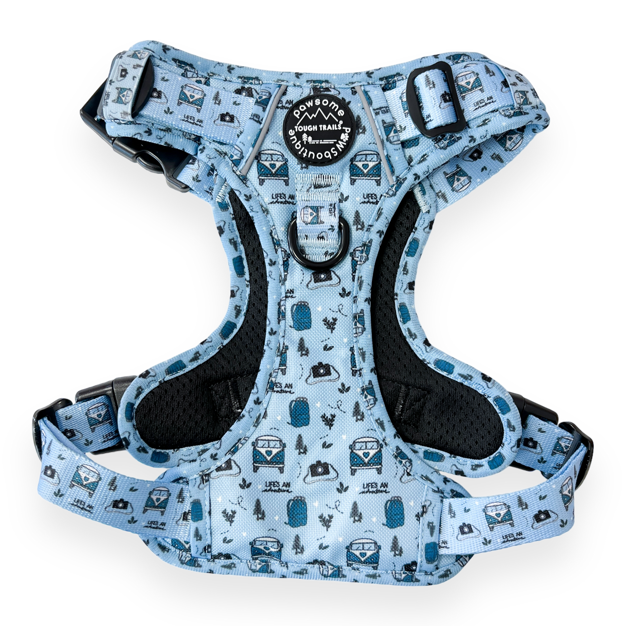 Tough Trails Harness - Reuben's Roadtrip - Patterned Border