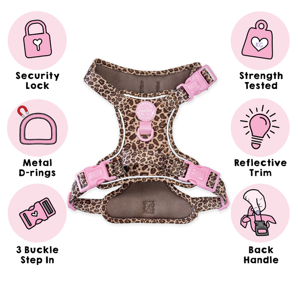 Tough Trails™ Harness -  Leopard Print