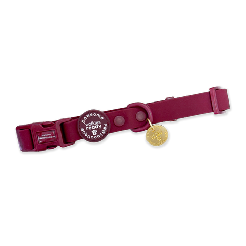 Waterproof Collar - Walkies Ready® Mulberry