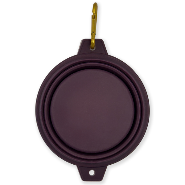 Collapsible Dog Bowl -Plum