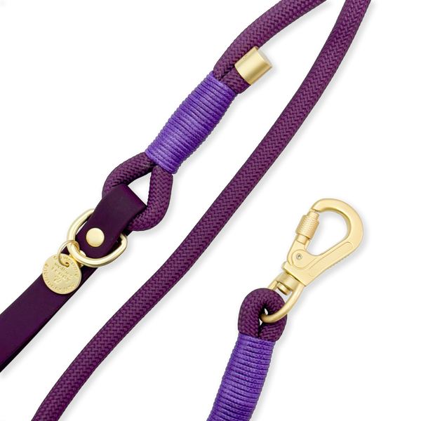 4ft Rope Lead - Walkies Ready® Plum