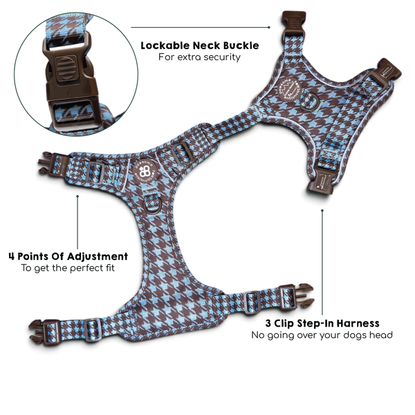 Tough Trails™ Harness -  Horizon Houndstooth