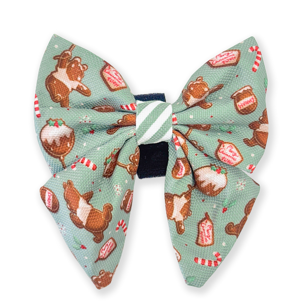 Disney© Sailor Bow - Gingerbread Bear Sage