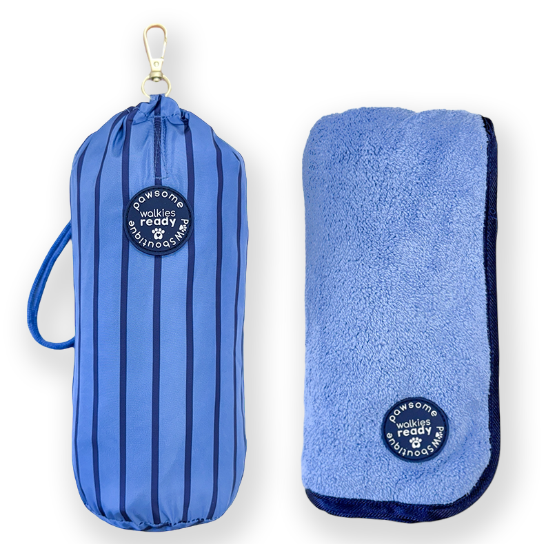 Microfibre Towel - Walkies Ready® Cornflower Blue