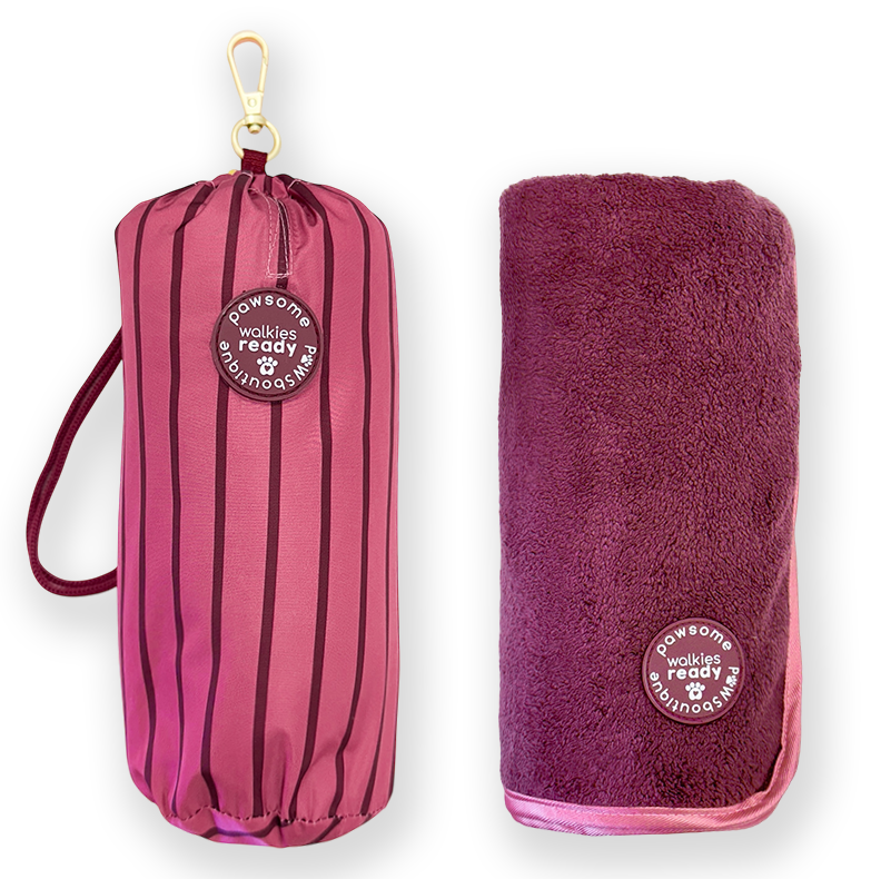 Microfibre Towel - Walkies Ready® Mulberry