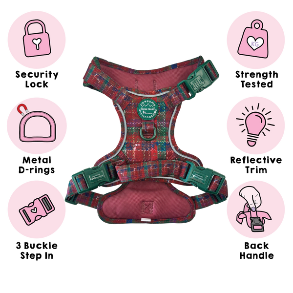 Tough Trails™ Harness - Yuletide Plaid