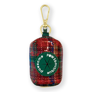 Poo Bag Holder - Yuletide Plaid