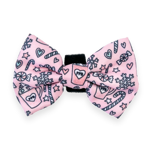 Bow Tie - Candy Cane - Pink