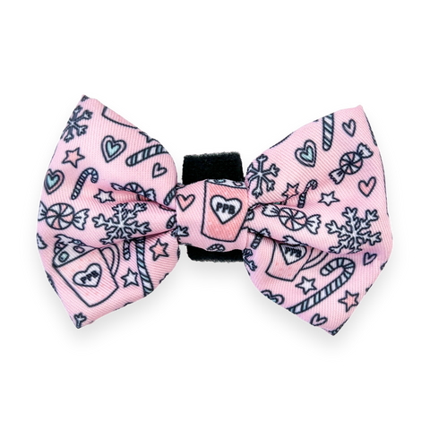 Bow Tie - Candy Cane - Pink