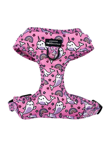 D-Ring Adjustable Harness - Narwhal Dreams - Pink