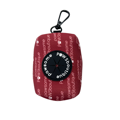 Essentials Poo Bag Holder - Wine Red