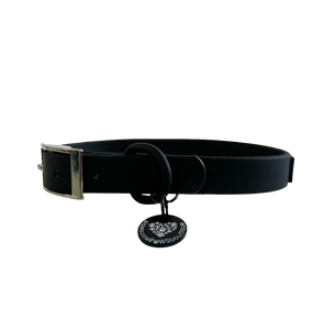 Waterproof Collar – Black - Black D-Ring