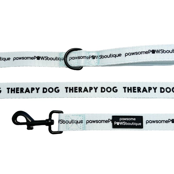 Attention Lead - Therapy Dog - Duck Egg Blue
