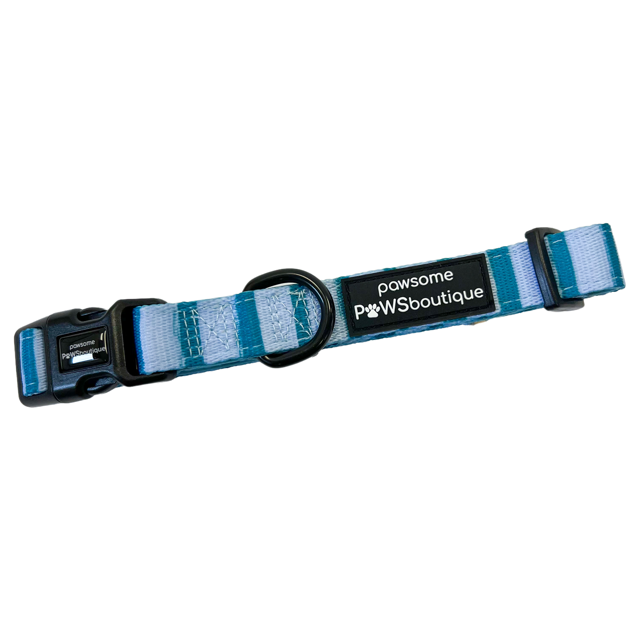 Happy Trails Collar - Blue Stripe