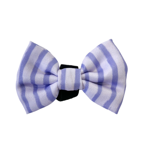 Happy Trails Bow Tie - Lilac Stripe